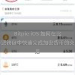Bitpie iOS 如何在比特派钱包中快速完成加密货币的交易